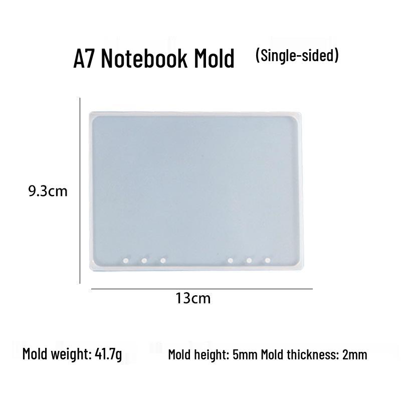 DIY Silicone Epoxy Resin Notebook Mold Set: A4, A5, A6, A7 High Mirror Finish.