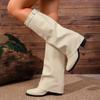 Large size thick high-heeled warehouse tube boots for women 0000 autumn and winter new fashion high boots fashion boots for women