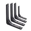 Helf Brackets L-Shaped Floating Wall Shelves Black And White Stainless Steel Bore Stand Bracket Support Hardware Home