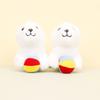 Cute Seal Plush Keychain Fluffy Toy Ultra-soft Stuffed Animal Bag Accessory