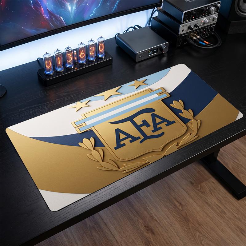 Argentina Football Crest Mouse Pad, Extended Non Slip Rubber Desk Mat for Gaming Office Laptop Fan Gift