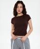 Jinokio (W)All Day Slim Fit Layered Top (Brown)