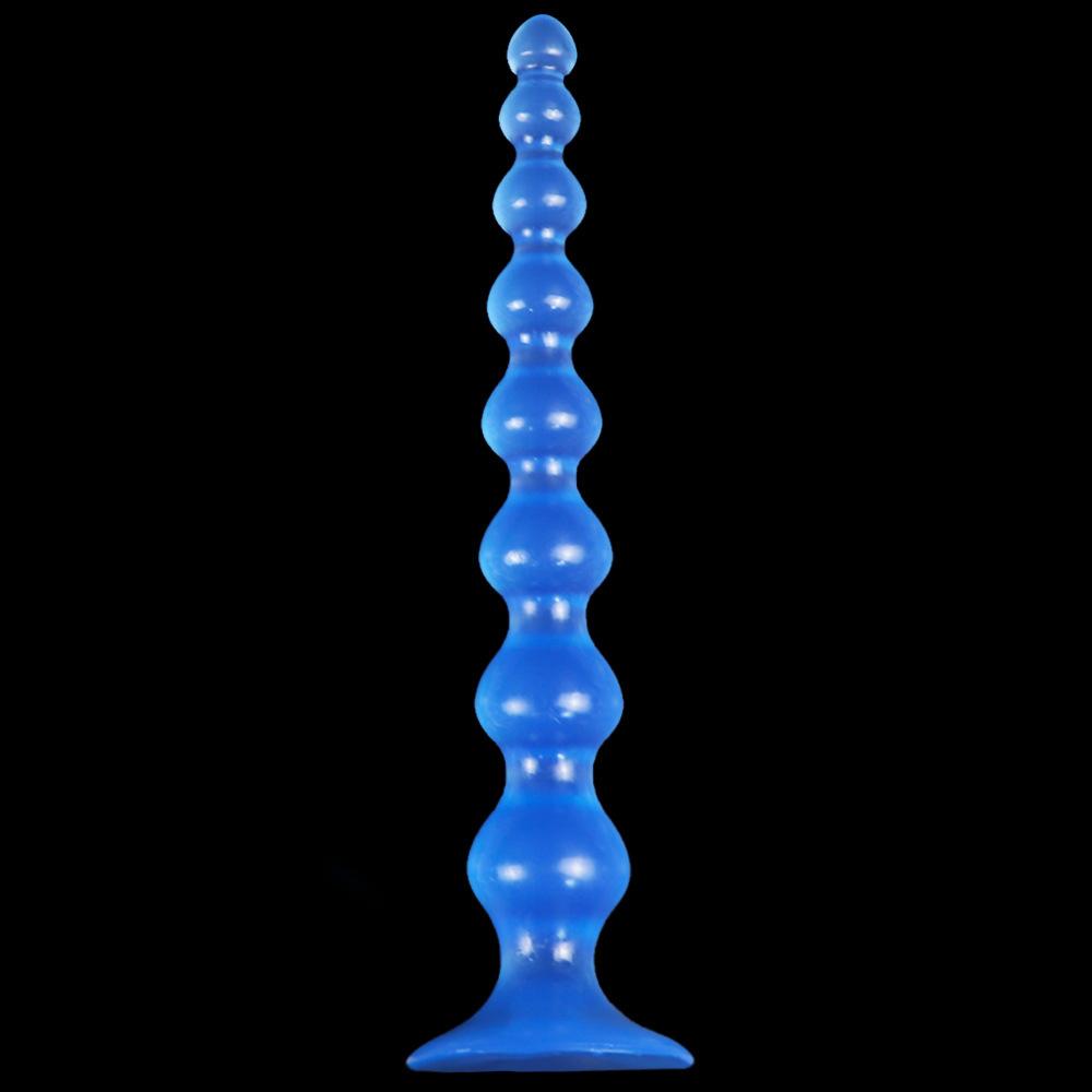 Transparent Colored Bead Anal Plug SM For Men And Women Large Suction Cup For Sexual Pleasure Anal Expansion Device Adult Toy