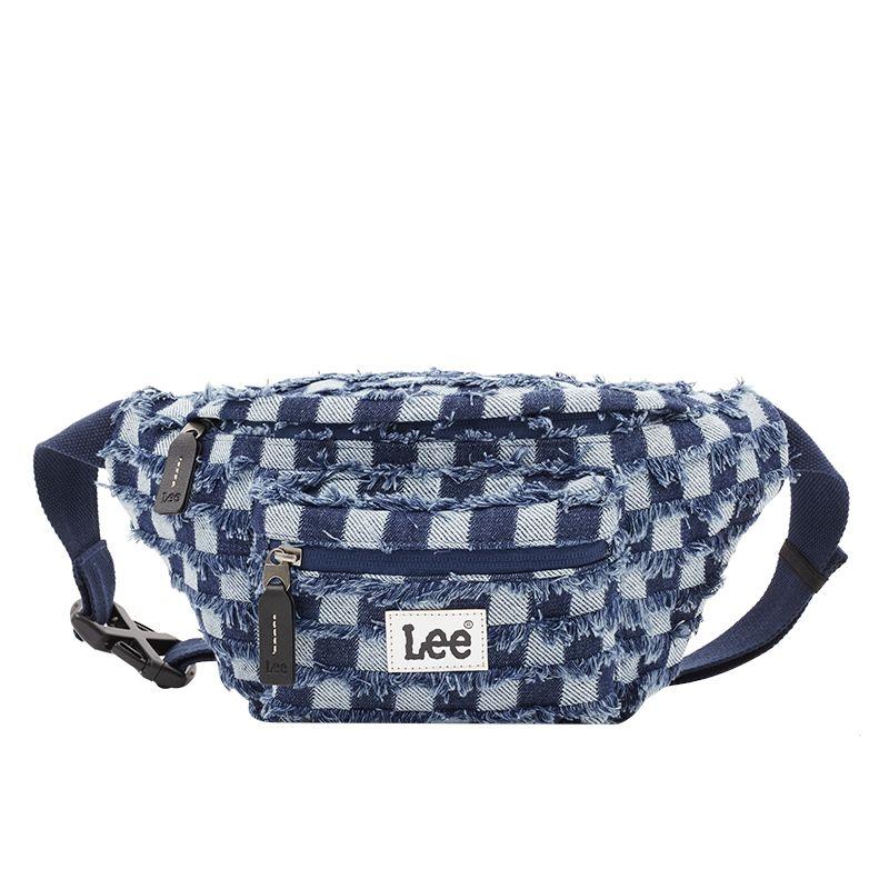 New Lee Fabric Shoulder Bag, Crossbody Bag, Sling Bag, Fanny Pack Regular Unisex Dark Blue LE220031M-503