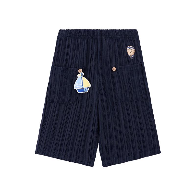 Teenie Weenie Kids Boys  Vertical Stripe Loose Shorts 100