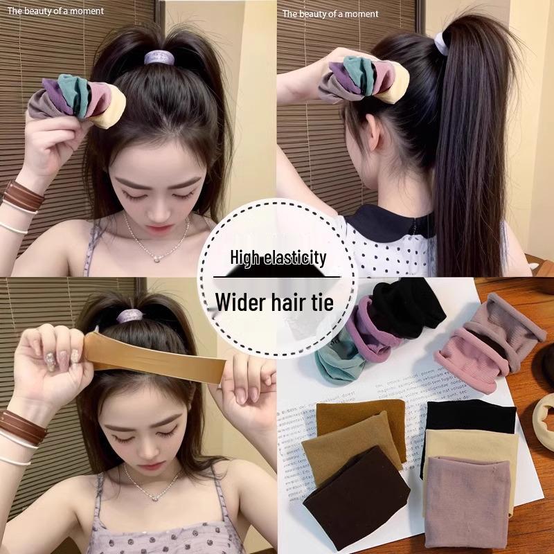 2024 High-End Elastic Face Mask & Ponytail Hair Tie for Women