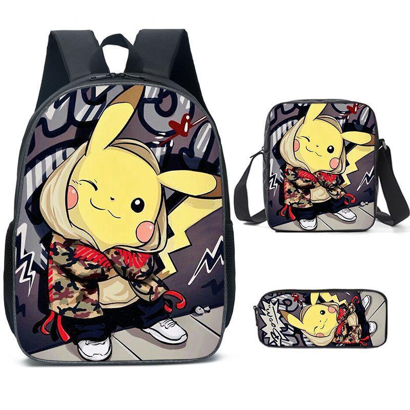 Primary And Secondary School Students Schoolbag Cartoon Backpack Breathable And Wear-Resistant Children'S Backpack Satchel Pencil Bag Set