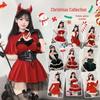 2024 Women's Sexy Christmas & New Year Costume - Little Devil Performance Outfit for Social Media Influencers