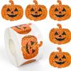 Halloween Pumpkin Ghost Stickers Cute Waterproof Self Adhesive Decorative Paper Stickers for Party Home Window Decor Halloween