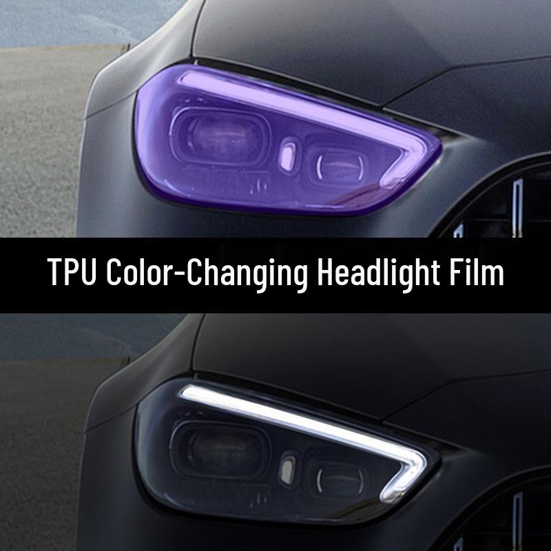 Exclusive BMW 3 Series TPU Color-Changing Protective Film: Transparent, Shifts from White to Purple to Black