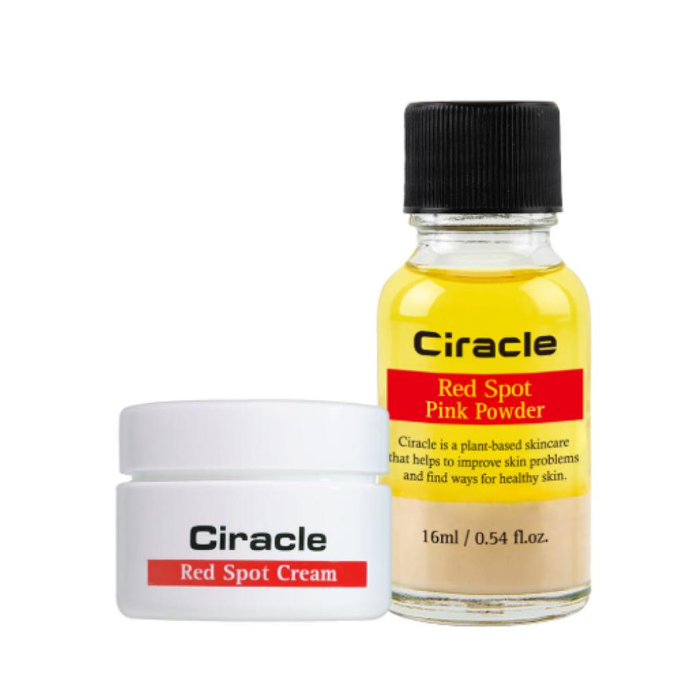 Ciracle Red Spot Intensive Duo: Pink Powder 16ml + Red Spot Cream 30g Blemish Recovery Set