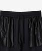 BASIC HOUSE Super Stretch Spandex Elastic Waist Straight Pants_Black