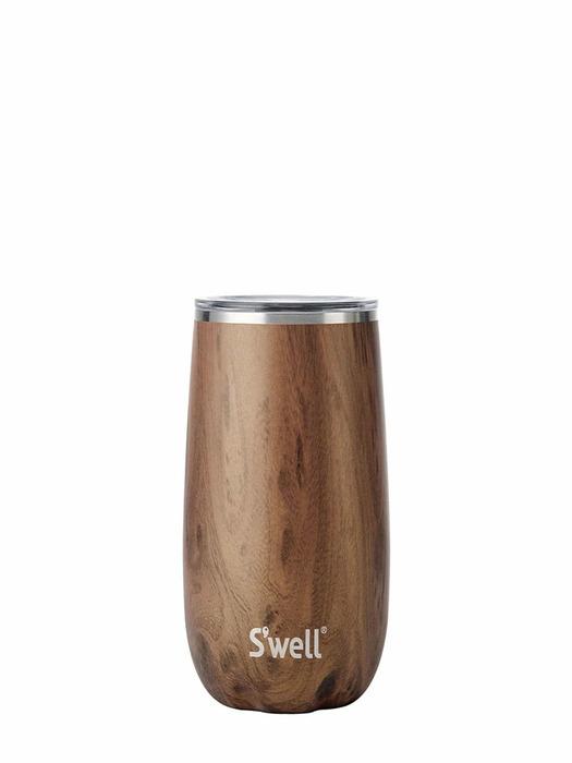 Swell Barware Wine Tumbler 410ml Teakwood