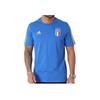 Adidas Logo Print Three-Stripes Crew Neck Short Sleeve T-Shirt Men Tops Blue IU2108