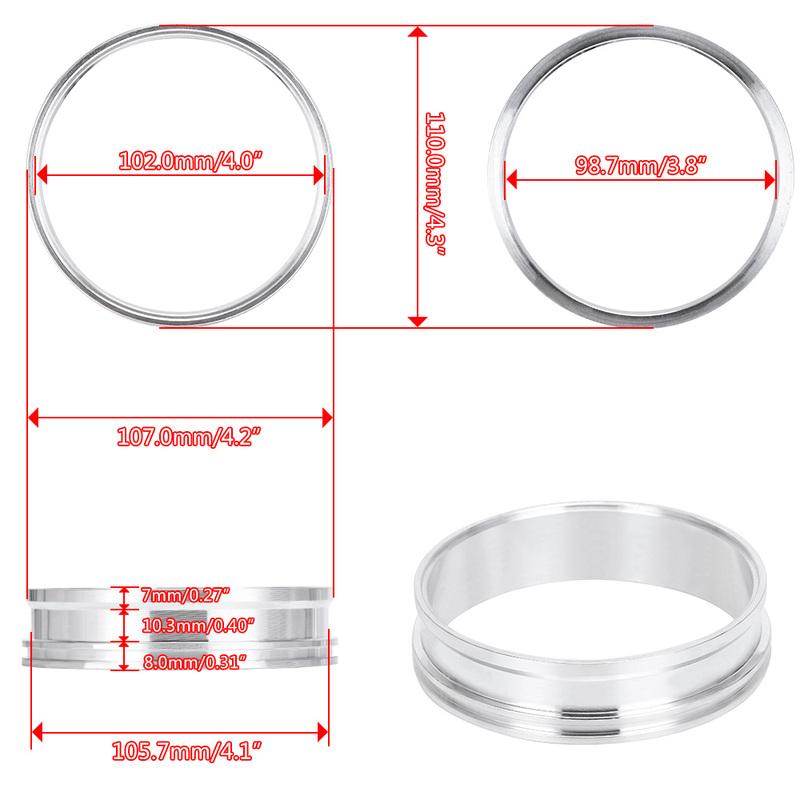 1 Piece 3.5" 4.0" Clamp System Assembly Exhaust V-band Clamp Quick Release For OD Exhaust/Intercooler Pipe/Turbo