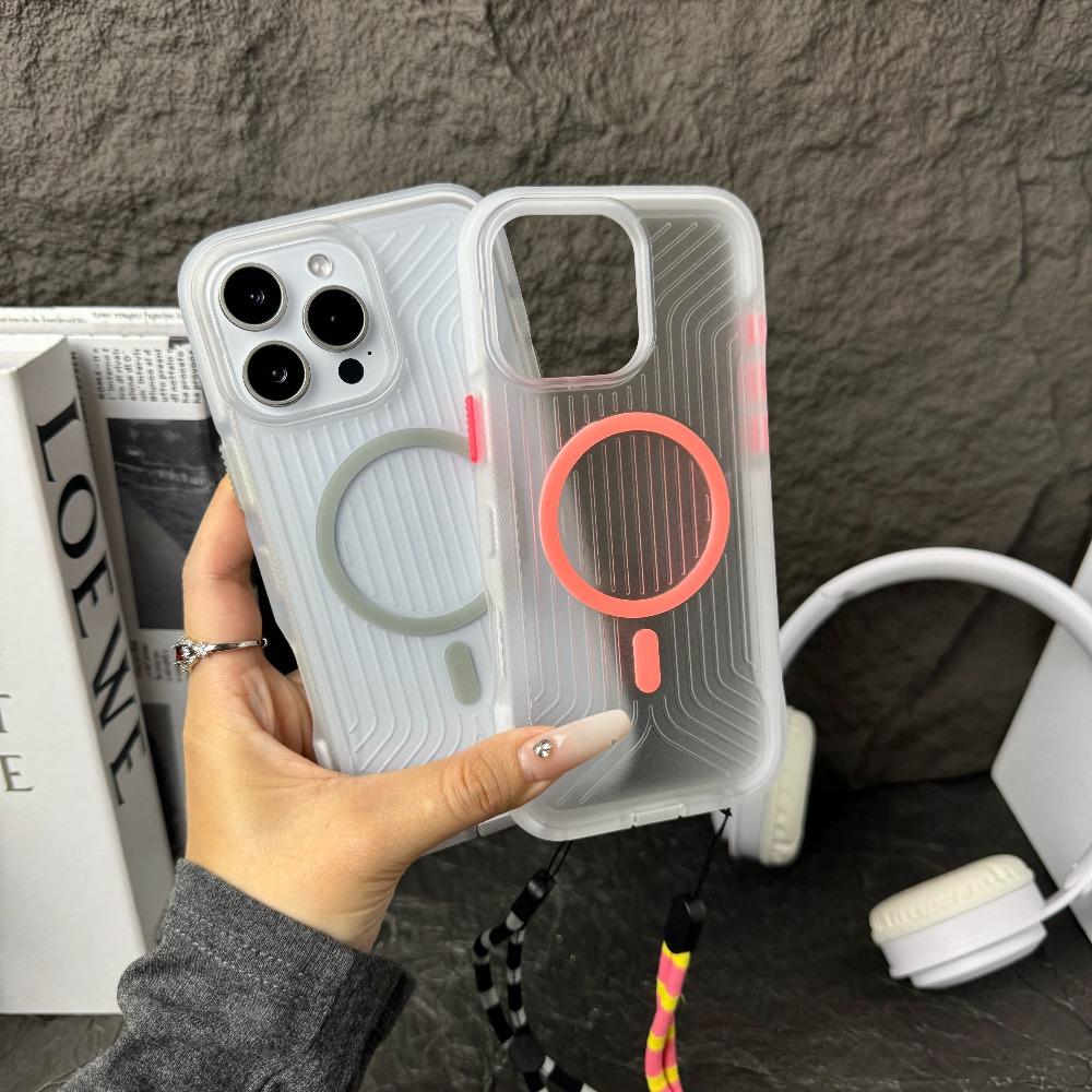 Military Grade Anti-Drop Noctilucent Phone Case For IPhone 16 15 14 Plus 13 12 Pro Max Anti-Slip with Wrist Strap Magnetic Cover