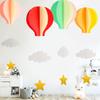 3D Heart & Hot Air Balloon Ornaments for Kindergarten Birthday Party Decor