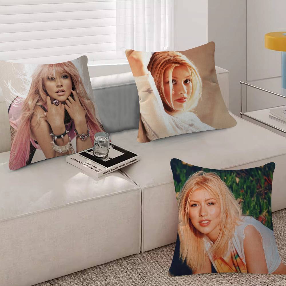 Christina Aguilera Singer Pillow Gift Home Office Decoration Pillow Bedroom Sofa Car Cushion CoverPillow Case