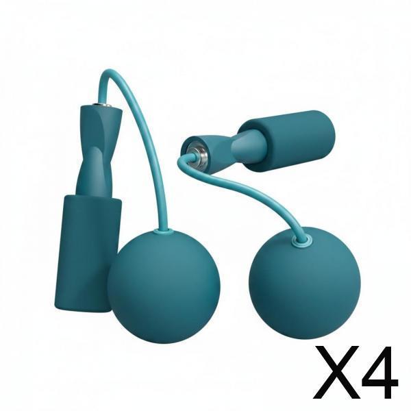 Weighted Jump Rope Set, Exercise Rope, Fitness with Balls for Calorie And Consistent