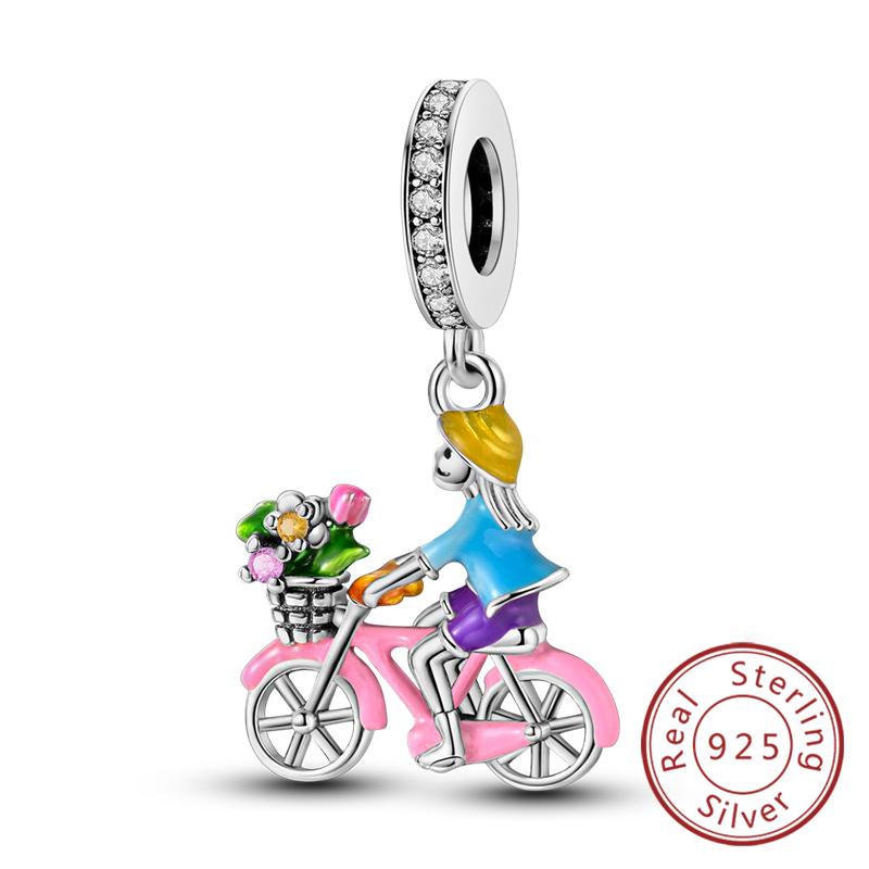 Potrivire Mărgele Charmuri Cupru Original Băiat Fată Mamă Pandantiv Charmuri Pentru Brățară Colier Bijuterii Femei Cadou