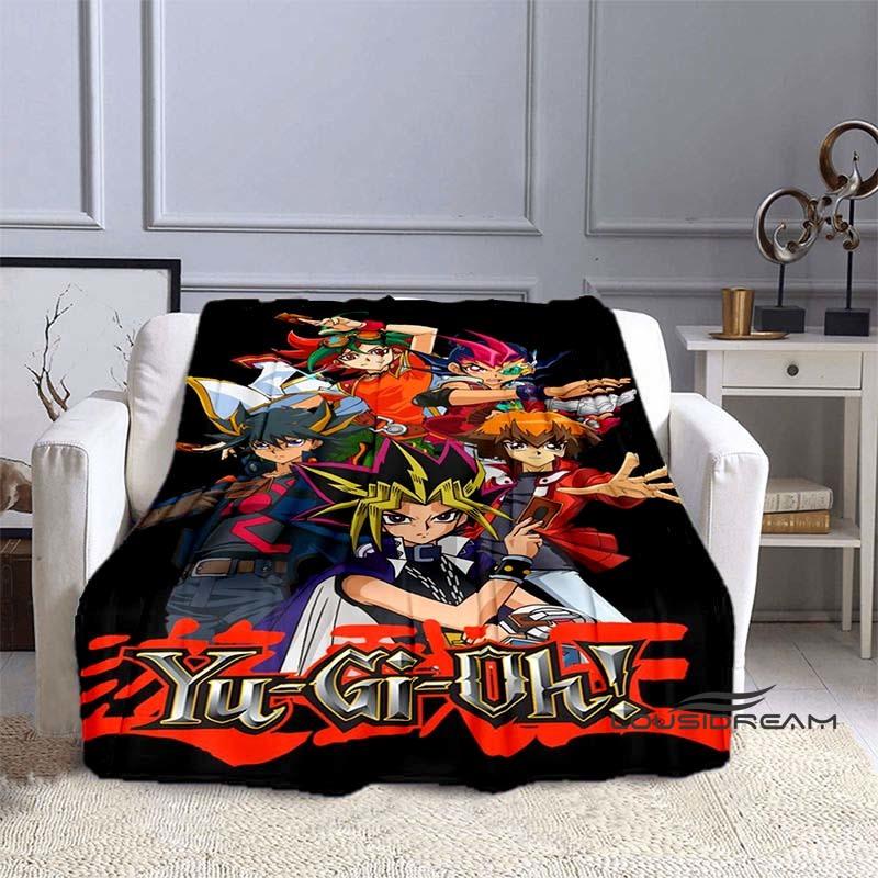 YuGiOh Anime  Cartoon Blanket  Ideal for Home Bedroom Sofa Office Hiking and Napping A Perfect Holiday Gift