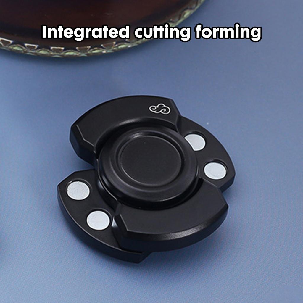 Triple Action Metal Fidget Spinner for Adults Zinc Alloy Tactile Sliding Knob Anti Anxiety Desk Toy with Smooth Rotation Click and Slide Functions