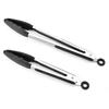9/12inch Kitchen Tongs Silicone Baking Cooking BBQ Non-stick Bread Salad Clip