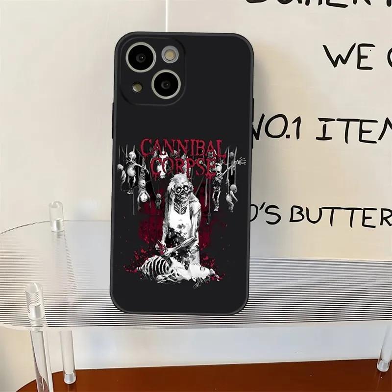 iPhone15 mobile phone case, cannibal corpse mobile phone case, painted anti-drop, anti-drop mobile phone case.