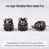 Black Obsidian Nine-Tailed Fox & Animal Charm DIY Bracelet Accessories