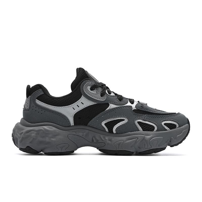 FILA TORNADO Textile, Synthetic Leather Low top Casual Running Shoes Women's Gray Black F12W532154FGA