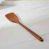 Food Grade Ebony Woods Cooking Utensil Long Handle Spatula For Non Stick Pots And Pans