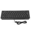 78 Key Ultra Slim Wired Keyboard Ergonomic QWERTY Layout Dual Language USB 2.0 Wired Compact Keyboard with 4.3ft Cable