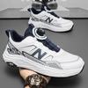 Spring and Autumn Cool Run Men's Shoes Summer Breathable Mesh Rotary Buckle Sneakers Casual Shock Absorption Sneakers Men's
