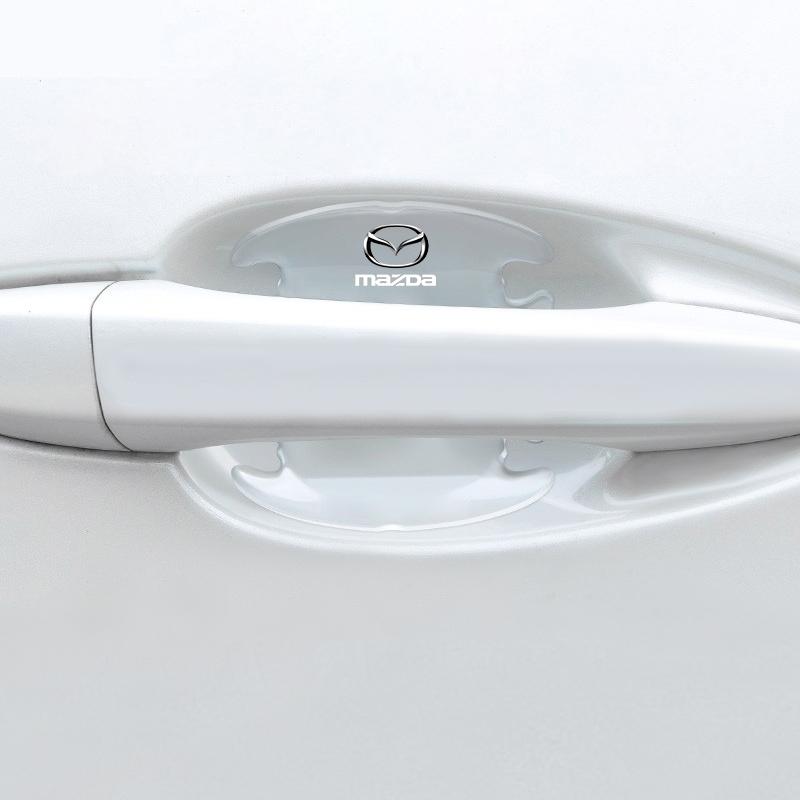 4 Pezzi Pellicola Protettiva Decorativa Adesiva Trasparente per Maniglia Porta Auto per Mazda 3 6 CX5 2 CX3 CX9 MX5 RX8 Axela Demio MS CX5 2 Axela Demio Atenza MS GJI