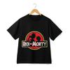 Rick and Morty Shade eGraphic T-Shirt – Retro Classic Red Logo Streetwear Tee