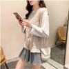 Spring and Autumn Vest V-neck Vest Knitted Waistcoat Loose Sleeveless Sweater