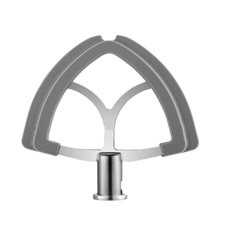 

Mixer Flat Beater Attachment Practical Beater Paddle Metal Flat Beater Stand Mixer Head Metal Texture for 4.5QT-5QT 1
