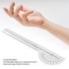 Goniometer Joint Range Motion Protractor 180 Degree Transparent Clear Mark Finger Measuring Physical Therapy Ruler