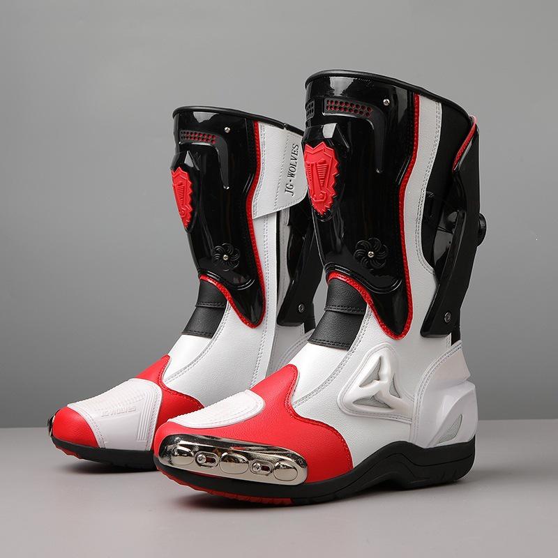 Motorrad-Stiefel für Herren und Damen für alle Jahreszeiten - Offroad-Renn-Kurzstiefel