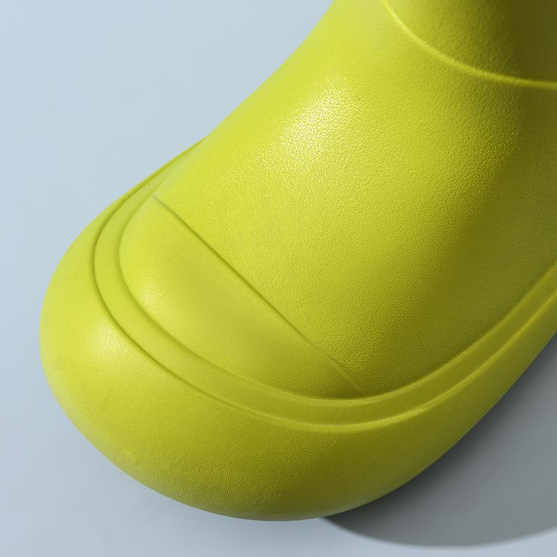 New cute high-top rain boots women's thick-soled outer wear spring outdoor fashion non-slip four-season rain boots rubber shoes women