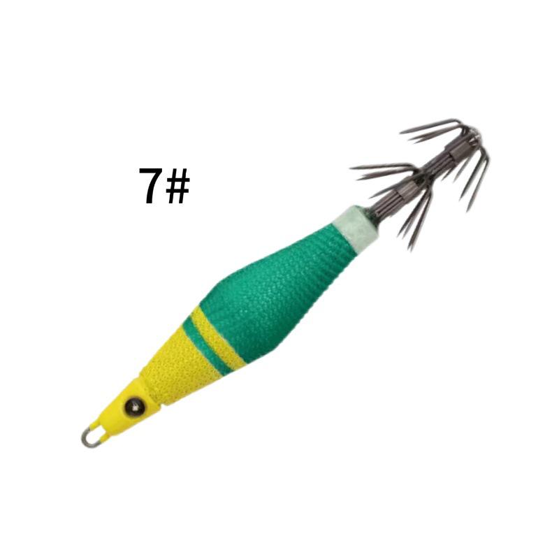 

HAYABUSA SR402 Heavy Lead Squid Lure - Wood Shrimp Cloth-Wrapped Hook for Sea Fishing 56g
