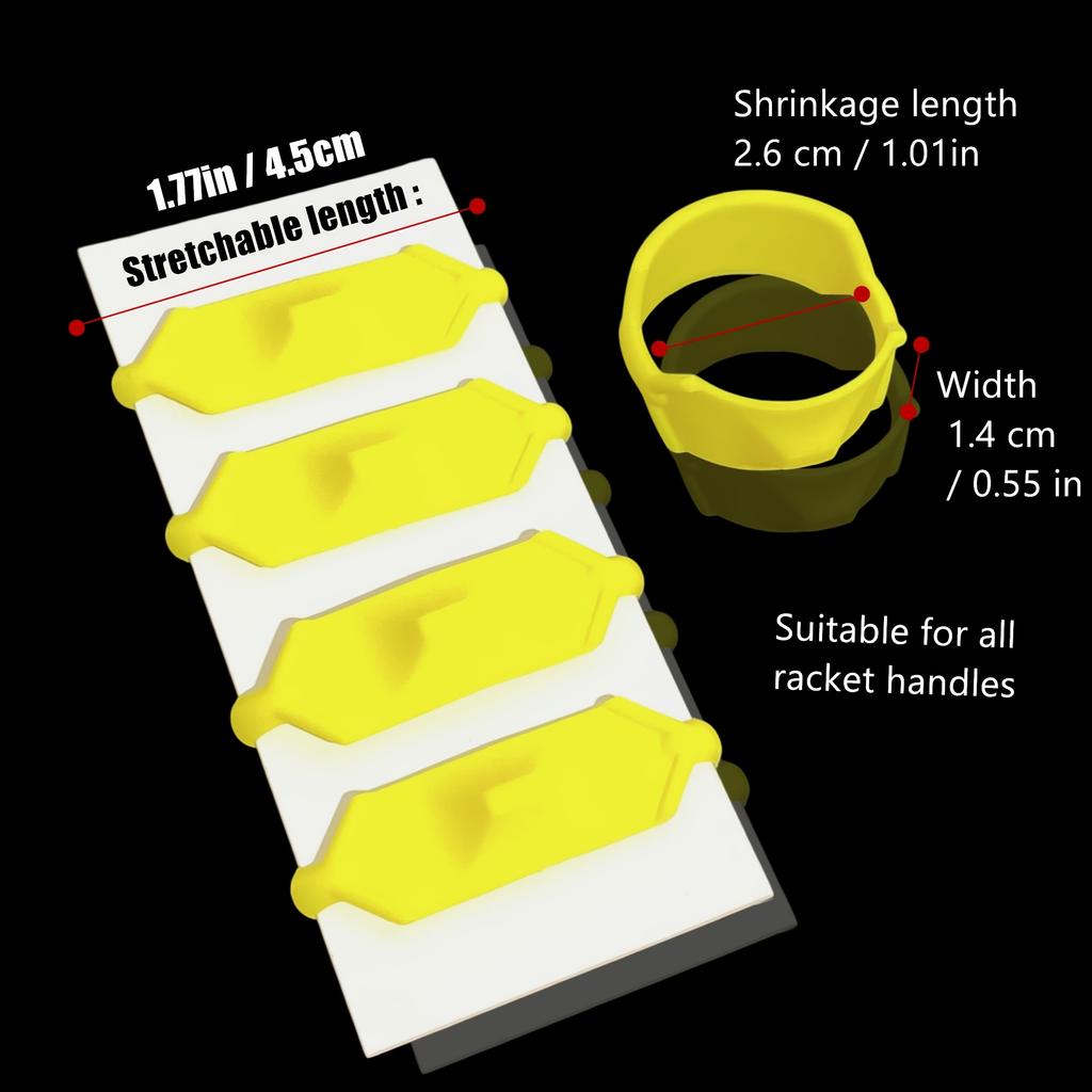 Beemon Padel racket custom handle grip silicone enhanced anti-slip comfort, anti-slip cover for badminton/tennis racket