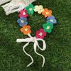 Soft Knitted Flower Hairband Adjustable Headwrap For Sensitive Scalp Beach Wedding Or Daily Use