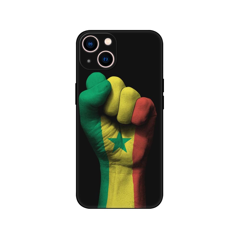 Black Tpu Case For OPPO A16 A16S A55 A94 F17 F19 Pro Reno 4 5 Lite 6 4G 5G senegal flag
