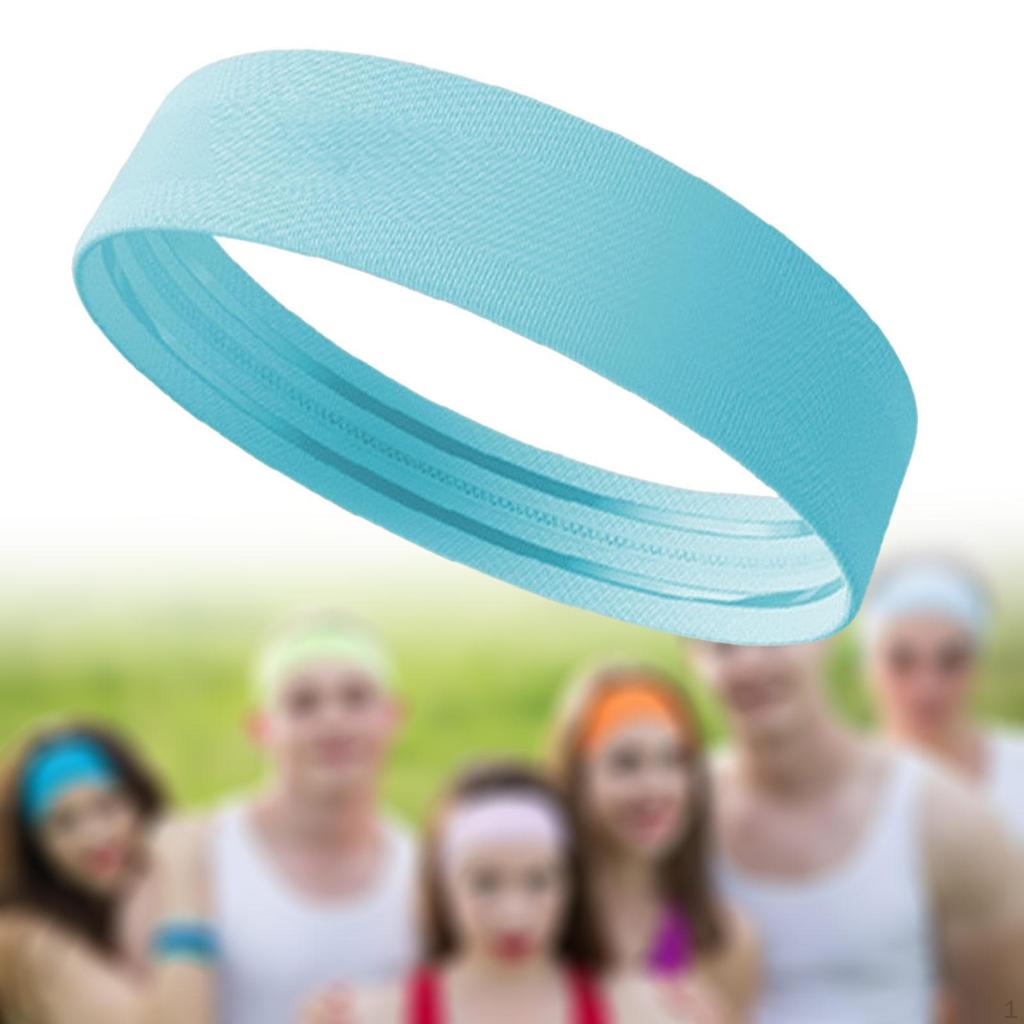 Lauf-Stirnband, elastisches Haarband, rutschfest, tragbar, Schweißband, Haarband für Yoga, Sport