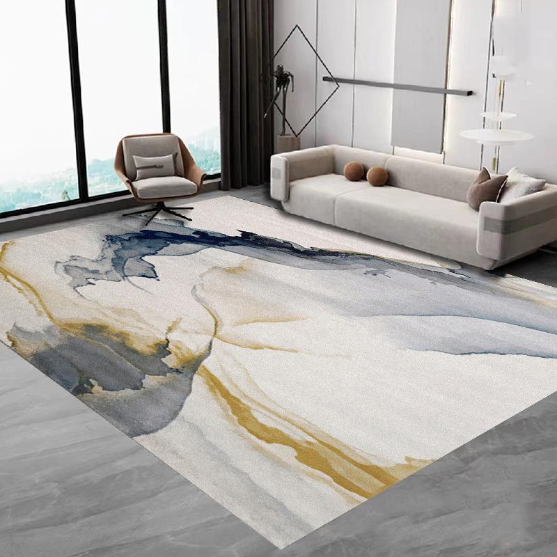 Nordic Simple Carpet Living Room Coffee Table Flannel Large Carpet Anti-Slip Bedroom Bedside Floor Mat Home Decoration