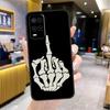 Skeleton Middle Finger Case For OPPO A53 A31 A5 A9 A96 A76 A16 A54 A74 A94 A52 A72 A92 A93 A15 A57 A77 A17 Cover