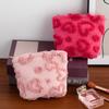 Cute Women Makeup Mini Bag Korean plush cute Portable Coin Purse Small Pouch Handbag Kawaii Female Cosmetic Storage Zipper Bag