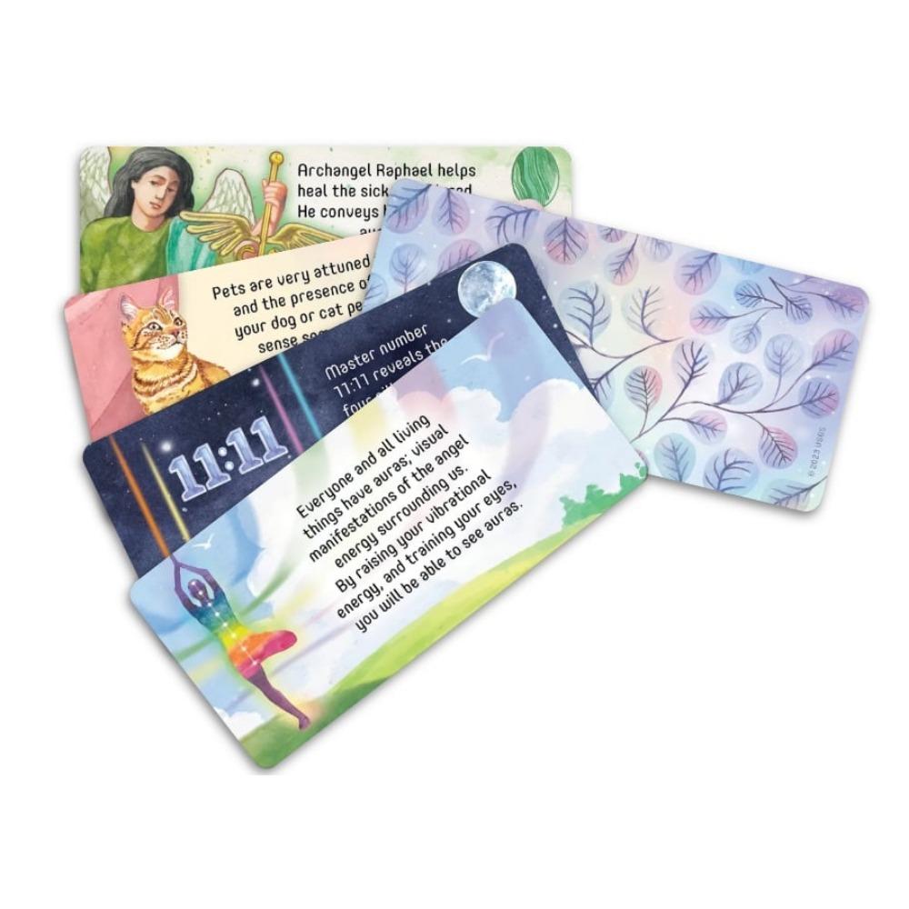 40 Message Cards Angel Connections 10.5*6cm Present Visual Images of An Angel Sign with Messages To Receive Angel’s Blessing