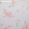 1PC NAPEARL 70-80% Cartoon Cherry Blossom Pattern Printed Curtains for Bedroom Living Room Home Decor